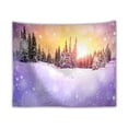 thumbnail image 1 of Tapestry Snow Forest Wall, 150 x 150 cm, microtela de fibra, 1 of 2