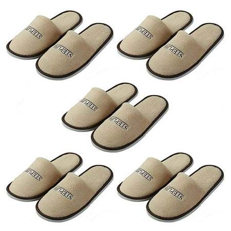 

knqrhpse bathroom accessories Slippers Slippers Plush Slippers 5 Disposable Closed Disposable Pairs Of Hotel Home Textiles bathroom decor