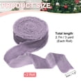 thumbnail image 2 of Uxcell Velvet Ribbon Crinkled Handmade Frayed Edge Vintage Ribbons for Gift Wrapping Christmas Tree Ornament Dark Rose, 2 of 3