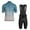Blue, variant on Mens Short Sets 2 Piece Outfits Cycling Sports Suit Men's And Women's Couple Short Sleeved Cycling Road Bike Cycling Backpacking Suit Stylish Vacation Outfits