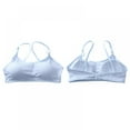 thumbnail image 2 of Cotton Girls Training Bra - Crop Cami Training Bras for Girls with Adjustable Straps. Cotton Bra Pack, 4-Pack, 2 of 5