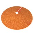 thumbnail image 2 of Kll 30" Christmas Tree Skirt Orange Glitter Xmas Tree Skirts Mat For New Year Xmas Holiday Party Indoor Outdoor Home Decoration, 2 of 9