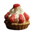 thumbnail image 2 of Rushawy 3xDollhouse Cake Miniature Dollhouse Accessories Decoration Strawberry 3 Pcs, 2 of 9