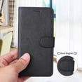 thumbnail image 4 of Compatible For Honor 400 Smart 4G Leather Wallet Case with Strap Solid Color Phone Stand Cover, 4 of 5