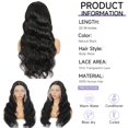 thumbnail image 4 of Pelucas con encaje en la parte delantera Gleeper Body Wave, 26 pulgadas, densidad 200, 4 of 7