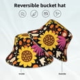 thumbnail image 6 of Balery Sunflowers Mushrooms Sun Hats for Men Women Bucket Hat UPF 50+ Buckey Hat Boonie Hat Foldable UV Protection Hiking Beach Fishing Summer, 6 of 9