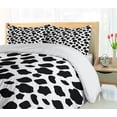 thumbnail image 5 of Ambesonne Cow Print Duvet Cover Sets, Cow Skin with Spots, 2-Queen, White Black, 5 of 7