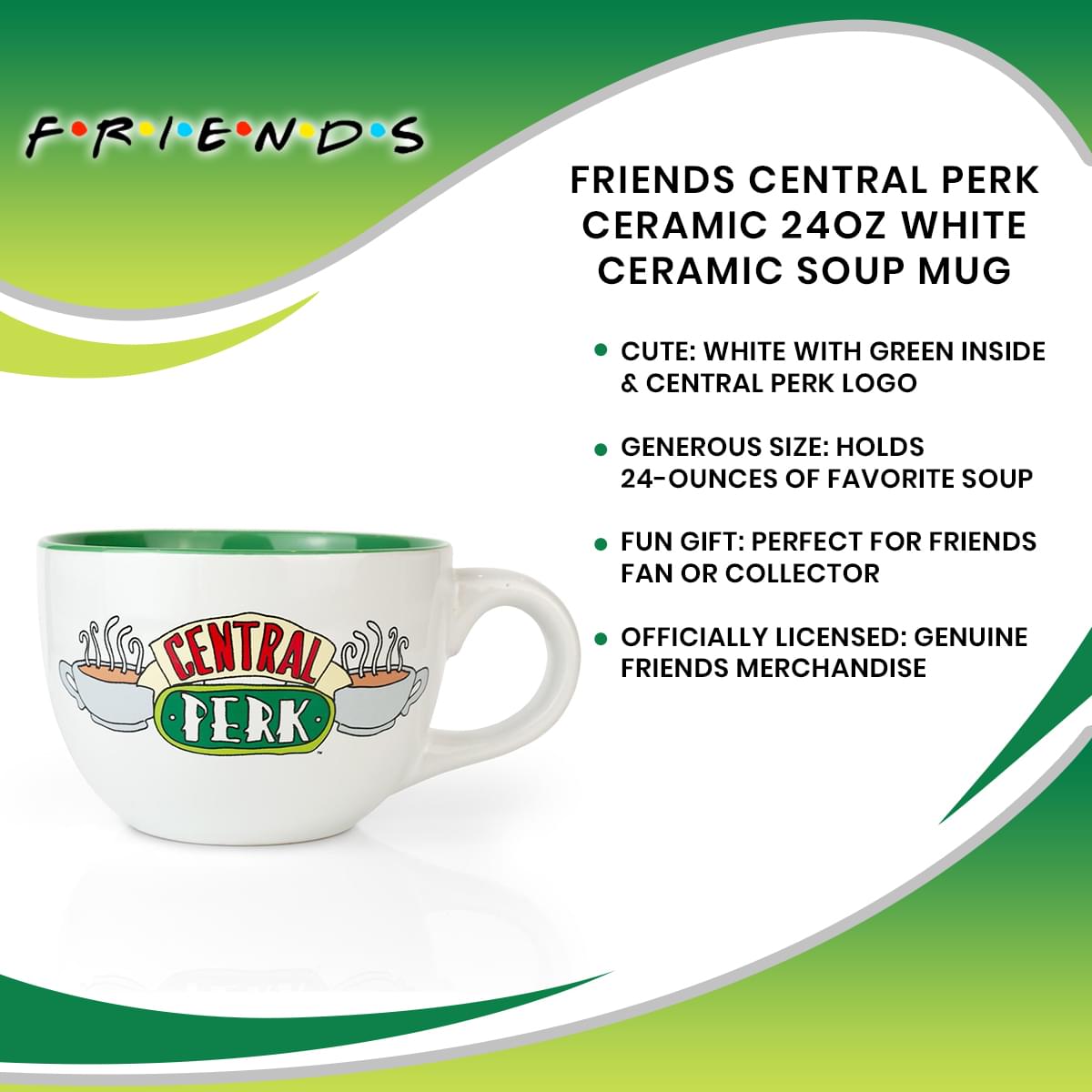 Friends Central Perk Ceramic Mug, 24 oz