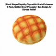 thumbnail image 3 of Shaped Squishy Toys with Slow Rising Texture, 1 Pack, Golden Brown Pineapple Bun Design, for Relaxation, Squishy Toy, 3 of 3