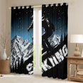 thumbnail image 2 of Feelyou Skiing Sports Curtains Pack of 2 (52x84 Each), Snow Mountain Window Curtains, 2 of 6