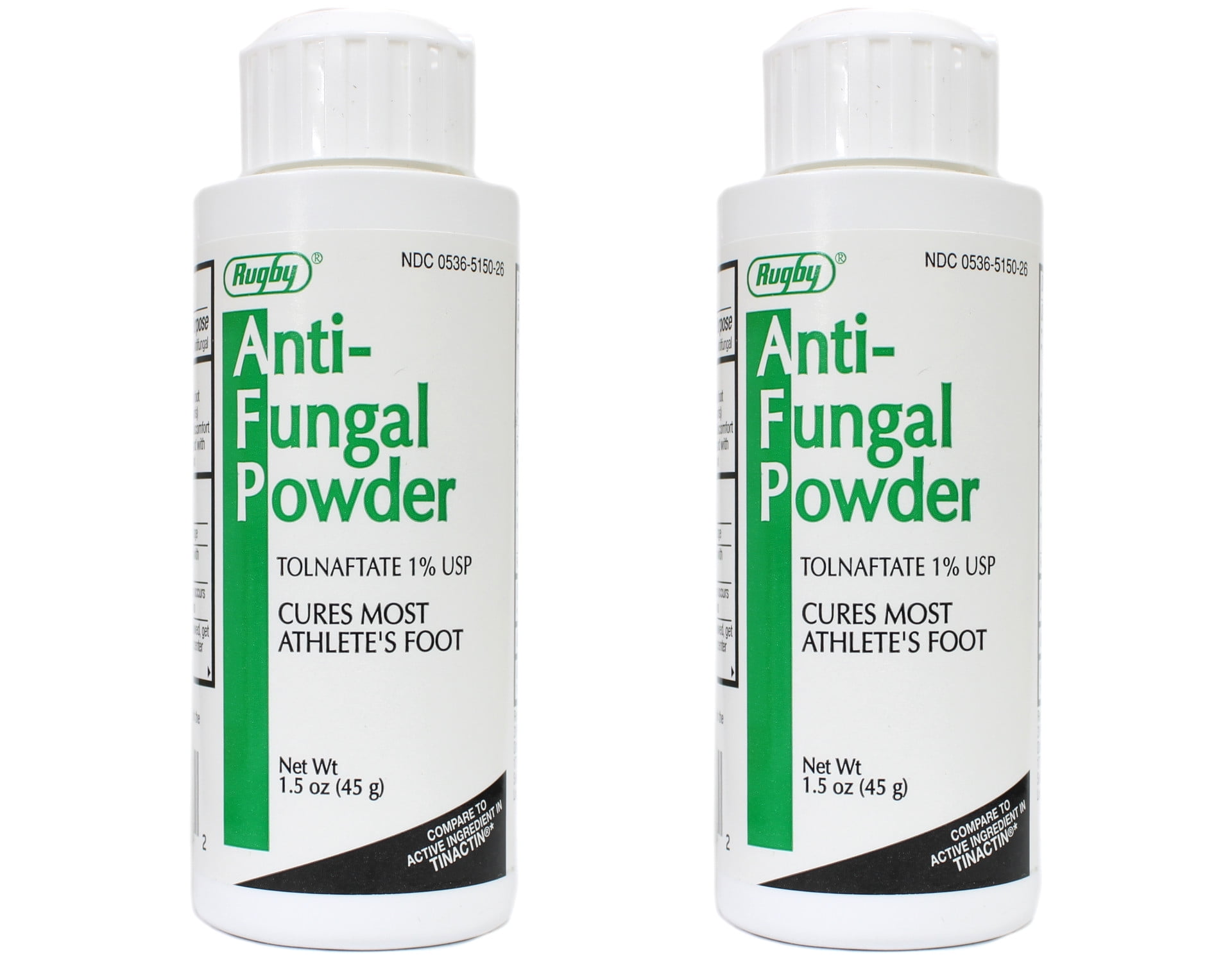 2 Pack Tolnaftate 1 Antifungal Powder Compared to Tinactin 1.5 oz
