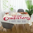 thumbnail image 6 of 54"x72" Santa Claus Tablecloth, Waterproof Washable Polyester Square Table Cover, Durable Tablecloth for Kitchen Dining Table Party Decor, 6 of 7
