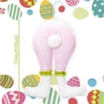 thumbnail image 3 of Corona de decoración del árbol de Pascua | Decoración de primavera con temática de conejos | Adorno colgante para el hogar y el jardín | Elegante diseño floral | 57x29x15cm | Fibra de poliéster |, 3 of 3