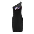 thumbnail image 4 of Vestido de mujer con hombros descubiertos, mini vestido sin mangas simple de primavera para caminar y trabajar , xxl, 4 of 7