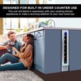 thumbnail image 4 of Koolatron 7 Bottle Wine Fridge Slim 6 Inch Built-In Under-Counter with Stainless Steel Door Frame, 4 of 7