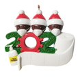 thumbnail image 1 of 2020 adornos navideños s sobrevivieron a familia de 2/3/4/5 adornos, colgantes únicos de árbol de Navidad DIY, Navidad familiar de Miembro negro de 3 Zulema Familia sobrevivida personalizada, 1 of 6