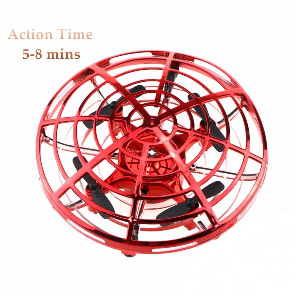 The Drone Zone Mini UFO Hand Controlled Quadcopter - Red