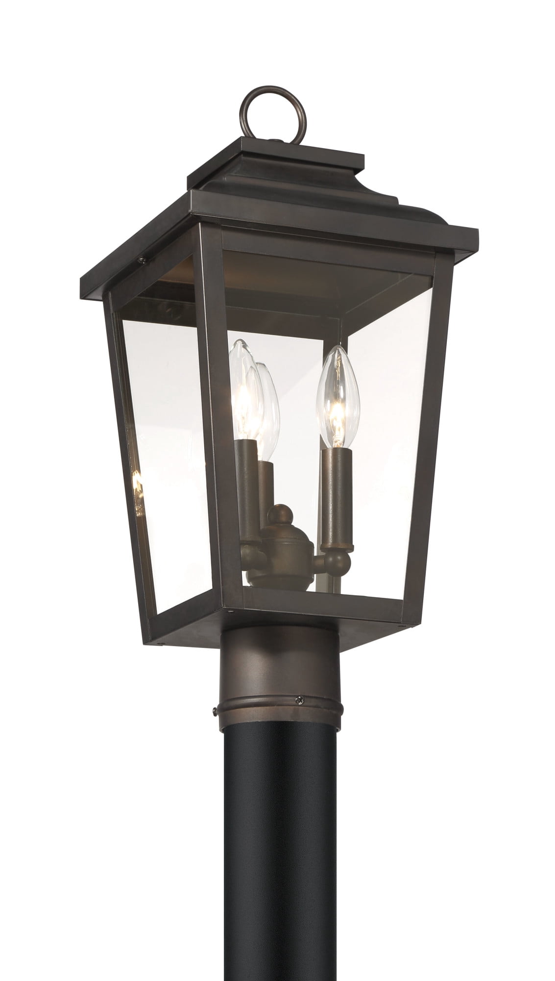 Minka Lavery - Irvington Manor - 3 Light Outdoor Post Mount-18 Inches Tall and