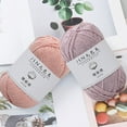 thumbnail image 7 of AYktou 100% Pure Cotton Crochet Yarn,50 gram Skeins,Worsted Medium Crocheting Yarn,32 Colors Available,4 Strands Of Combed Milk Cotton Thread Diy Doll Cotton Knitting Yarn, 7 of 7