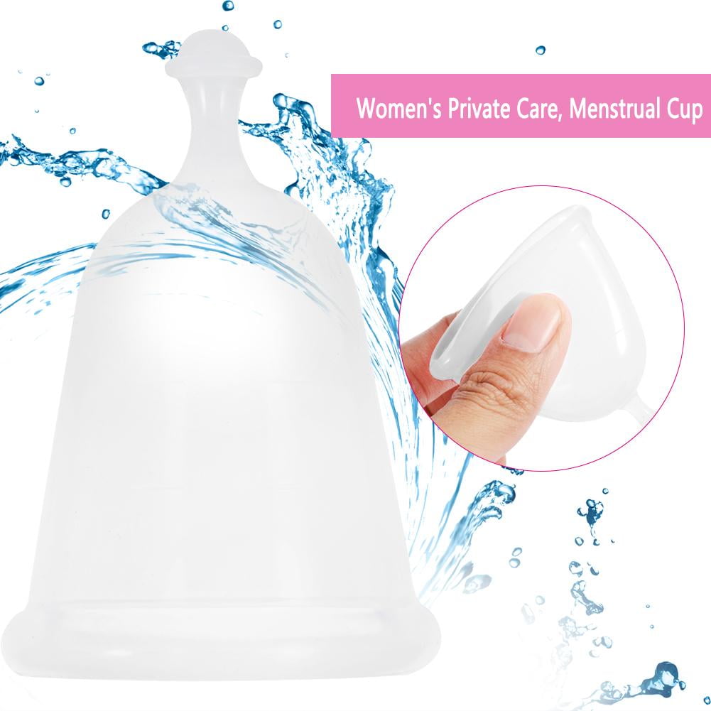 FAGINEY 2Sizes Women Reusable Medical Silicone Leakproof Feminine