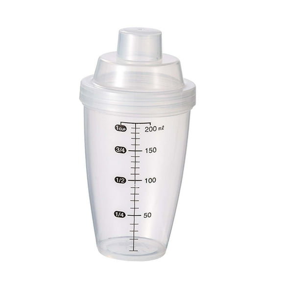 Esquirla Shaker Bottle for Protein Powder Drink Mixer Portable Multifunctional Easy Clean Small 200ml with Scale for Gym Sports Office