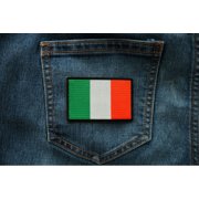 Patch, Embroidered Patch (Iron-On or Sew-On), Ireland Irish Flag Patch, 3 x 2