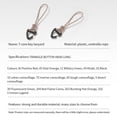 thumbnail image 6 of Aosijia Outdoor Key Lanyard Keychain Triangle Buckle Bearing Strength Camping Hand Rope Carabiner Key Chain for Running Hiking Camping, 6 of 7