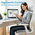 thumbnail image 6 of Seat Cushion - Memory Foam Cushion for Office Chair, Car Seat, Airplane, Bleacher - Sciatica & Hip & Coccyx Pain Relief Desk Chair Cushion for Long Sitting Office Workers, Car Drivers, 6 of 6