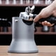 thumbnail image 3 of Espresso Grounds Residue Plástico para Barista Gris plateado Gloria Contenedor de golpe de café, 3 of 8