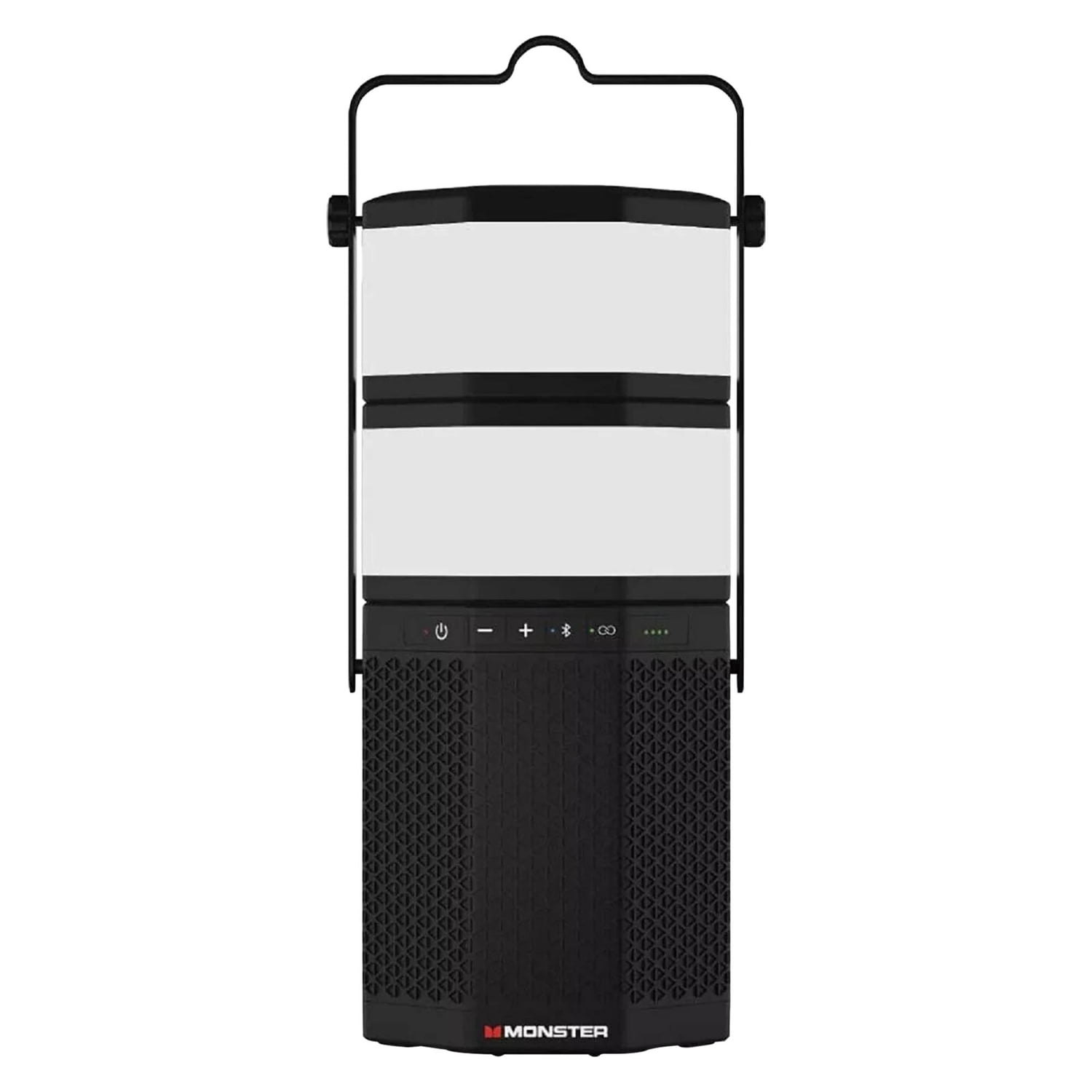 Monster 20-Watt LUNA Portable Rechargeable Bluetooth Speaker with Detachable Lights, 360° Sound, IPX5 Water-Resistant, up to 10 Hours Battery Life