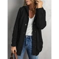 thumbnail image 4 of Cozy Cable Knit Button-Up Cardigan (XL, Red), 4 of 8