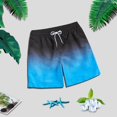 thumbnail image 4 of Gradient Swimming Trunks Mens Adult Boxer Shorts Swimming Casual Beach Pants, 4 of 9