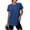 Navy Blue, variant on Ronuti Womens Workout Tops Short Sleeve Activewear T-Shirts Quick Dry Breathable Gym Running Yoga Athletic Wear