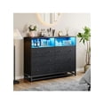 thumbnail image 1 of Eastvita Modern 6-Drawer Double Dresser TV Stand Featuring Power Outlet/LED Light, 1 of 6