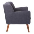 thumbnail image 5 of Mill Lane Chair in Navy Blue Fabric with Coffee Legs, 5 of 5
