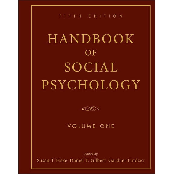 Handbook of Social Psychology, Volume 1, (Hardcover)