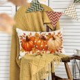 thumbnail image 3 of Sm:)e Pumpkin Maple Leaves Fall Pillow Covers 12x20 Inch, Cushion Covers for Sofa Seasonal Home Decor, 3 of 8