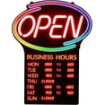 thumbnail image 1 of Newon 19" x 25" LED Open Sign – Programmable Business Hours, 7 Boarder Colors PLUS 7 Animation Effects & Ultra-Bright Multi-Color Neon Lights – High Visibility Display for Business, Restaurant, Bar, 1 of 8