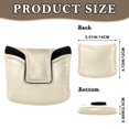 thumbnail image 2 of Haosy Cream Golf Mallet Putter Cover Strong Magnetic Leather Golf Club Headcover Closure, 2 of 7