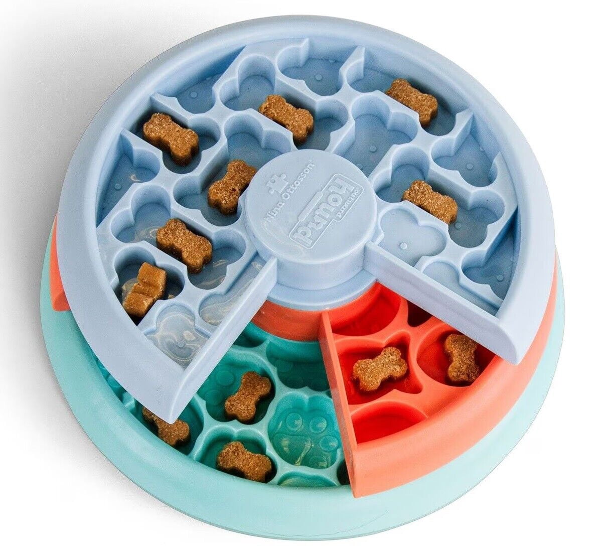 Interactive Dog Toys Treat Dispensing Puzzle Maze Challenge Games Choose Level (12.75 Inch - Brick)