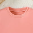thumbnail image 5 of Ulanda Toddler Baby Boy Clothes Girl Basic Plain Sweatshirt Long Sleeve Shirts Kids Fall Winter Sweat Shirt Tops (Pink, 3-4 Years), 5 of 7