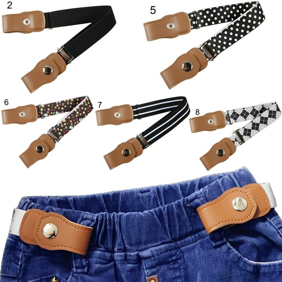 TELOLY -free Kids Toddlers Belt Adjustable Elastic Belt Stretch Waistbelt for Boys and Girls, One Size Adjustable (13.78)
