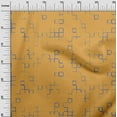 thumbnail image 3 of oneOone Cotton Poplin Twill Mustard Yellow Fabric Geometric Sewing Material Print Fabric By The Yard 56 Inch Wide, 3 of 6