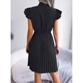 thumbnail image 7 of Spring And Summer Women's Dress, Elegant Lace-up Waist, Large Hem Pleated Skirt, 7 of 7