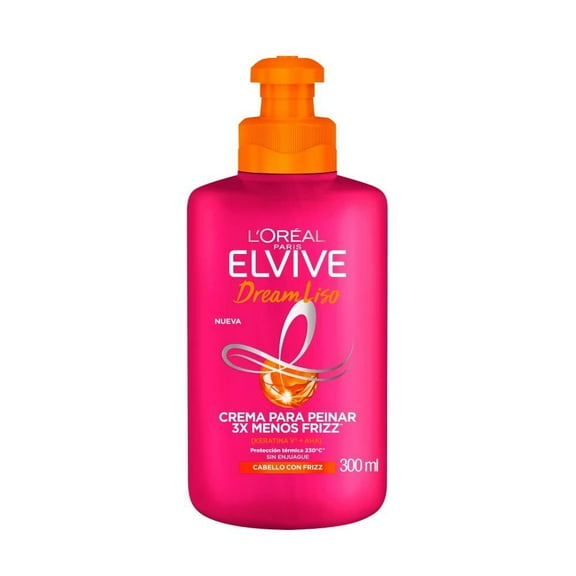Crema para peinar L´Oréal Paris Protección térmica y 3x menos frizz 300ml