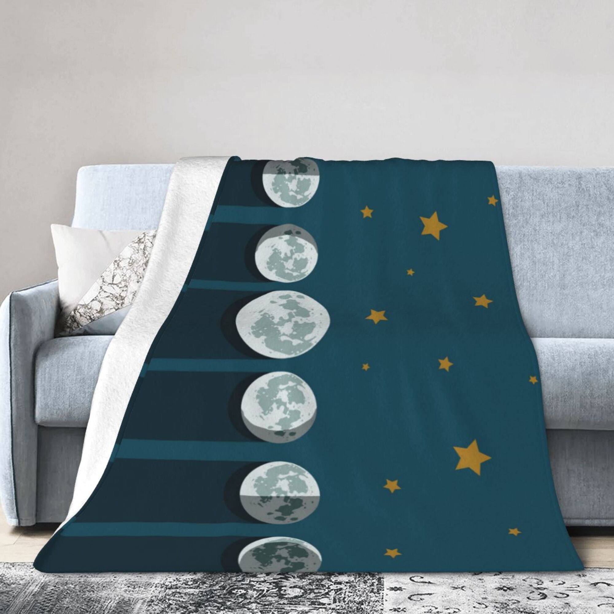 Burnt Sky Petals Gold Ultra-Soft Micro Fleece Blanket 50
