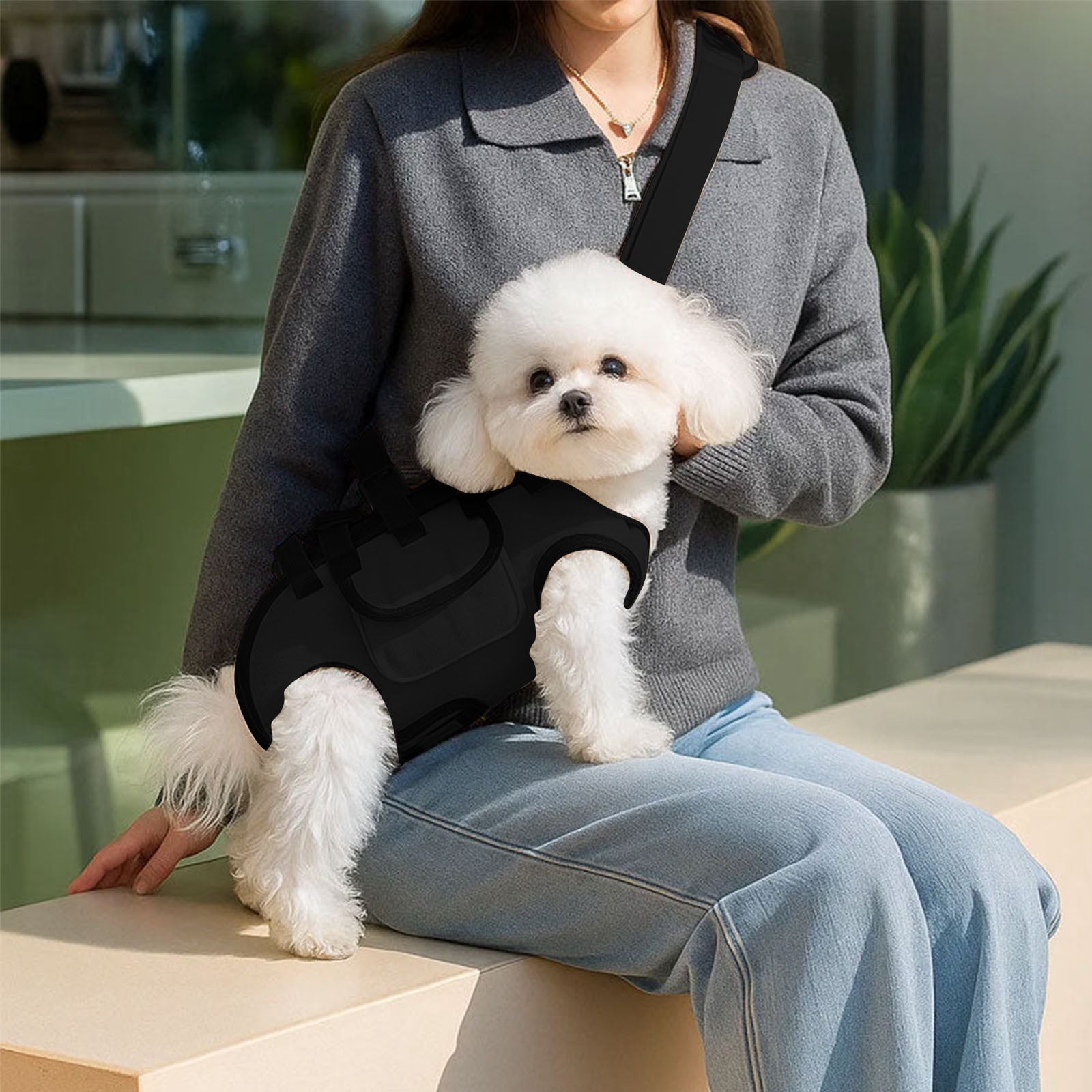 Pet Carrier Backpack for Small Dogs, Airline Approved Travel, Breathable Mesh Backpack Carrier with Leash, Hands Free Dog Carrier