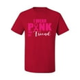 thumbnail image 2 of I Wear Pink for My Friends Survivor Awareness Men's Graphic T-Shirt, Red, 5XL, 2 of 3
