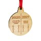 thumbnail image 1 of Navidad De Madera 2021, Colgante Epidémico, Adorno Colgante Para Árbol De Navidad, Decoración Vogacara HA044223-03, 1 of 6