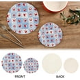 thumbnail image 4 of FREEAMG Christmas Santa Trivets for Hot Pots and Pans and Pot Holders 2PCS – Cotton Rope Round Mats, Hot Pads for Kitchens, Coasters, Placemats, 4 of 7